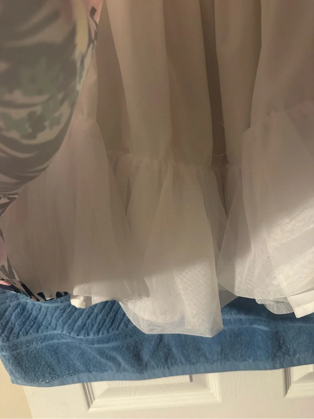 Gymboree White Dress with Pink Polka Dots and Multicolor Floral Skirt